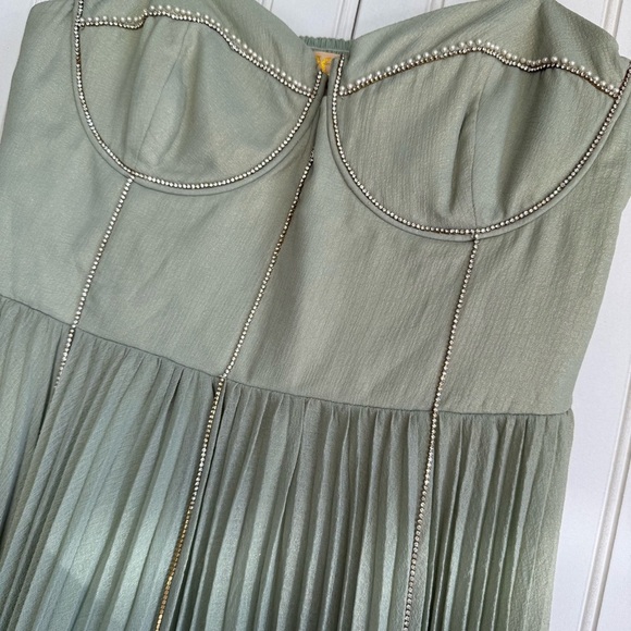 Anthropologie Size S Petite Verb by Pallavi Singhee Corset Embellished Dress NEW - Picture 7 of 9